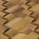 Iroko Pattern Straw Mesh-mounted Wood Mosaic Wall Tile - Livfloors Collection