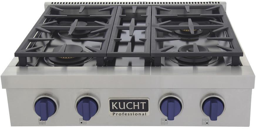 KUCHT 30 Inch Gas Sealed Burner Rangetop KFX309T-B - Farmhouse Kitchen and Bath