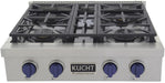 Kucht 30" 4 Burners Stainless Propane Cooktop KFX309T/LP-B - Farmhouse Kitchen and Bath