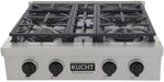 Kucht 30" 4 Burners Stainless Propane Cooktop, KFX309T-K - Farmhouse Kitchen and Bath