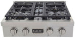 KUCHT 30 Inch Gas Sealed Burner Rangetop KFX309T-S - Farmhouse Kitchen and Bath