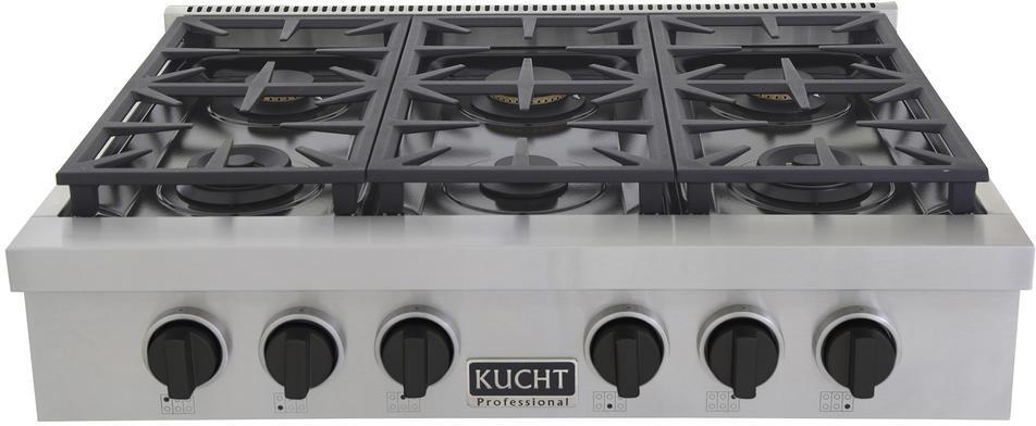 KUCHT 36 Inch Gas Sealed Burner Rangetop-KFX369T-K