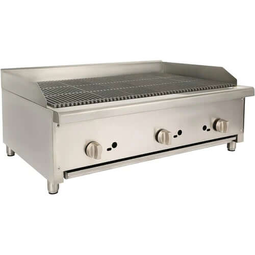 HOCCOT 36”  Gas Countertop Radiant Charbroiler - 84,000 BTU