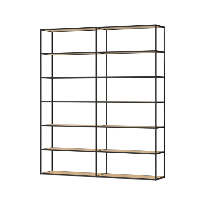 Freestanding Bookshelf System - Modern Display Storage with Custom Shelves LIUM Decorative Shelving Unit XL 2x6