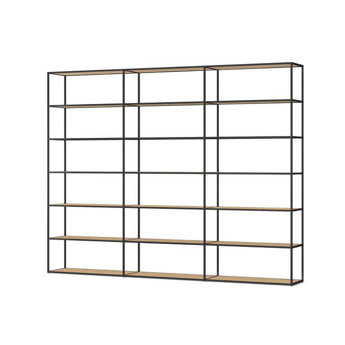 Bookshelf Room Divider - Room Divider Bookcase with Custom Shelves & Modern Design LIUM Decorative Shelving Unit XL 3x6