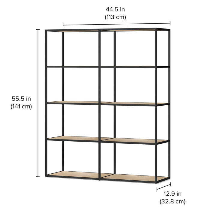 Freestanding Shelves - Modern Storage System with Custom Design  LIUM Decorative Shelving Unit L 2x4