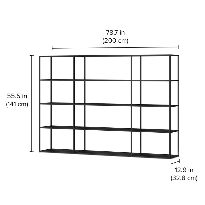 Bookshelf Shelving Unit - Modern Display Storage with Custom Shelves  LIUM Decorative Shelving Unit Combo 3x4/1