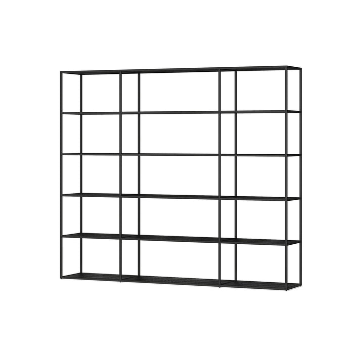 Freestanding Bookshelf Room Divider - Room Divider Bookcase with Modern Design LIUM Decorative Shelving Unit Combo 3x5/1