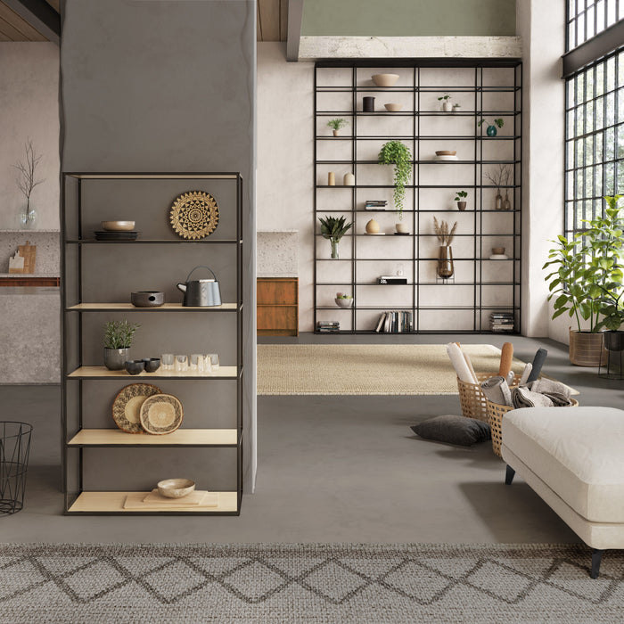 Freestanding Bookshelf System - Modern Display Storage with Custom Shelves LIUM Decorative Shelving Unit XL 2x6