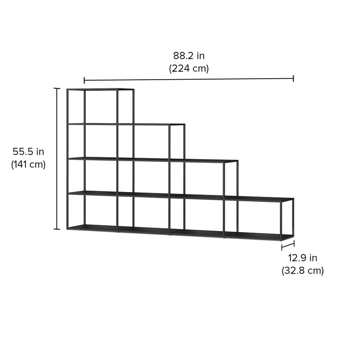 Customize Your Shelving System - Modern Storage with Flexible Design LIUM Decorative Shelving Unit Step L 4x4