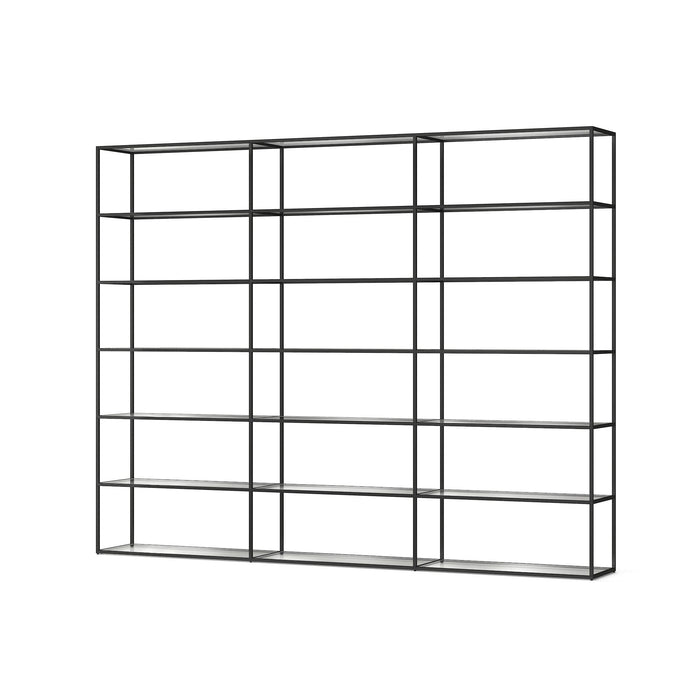 Bookshelf Room Divider - Room Divider Bookcase with Custom Shelves & Modern Design LIUM Decorative Shelving Unit XL 3x6