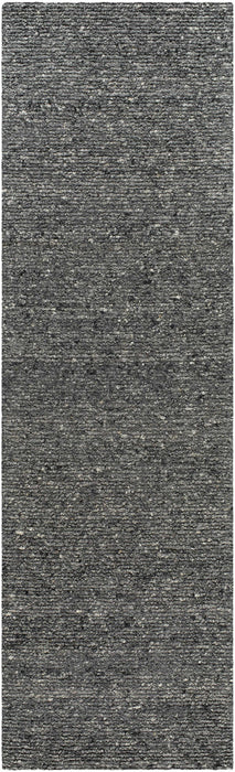 Winta Black Wool Area Rug