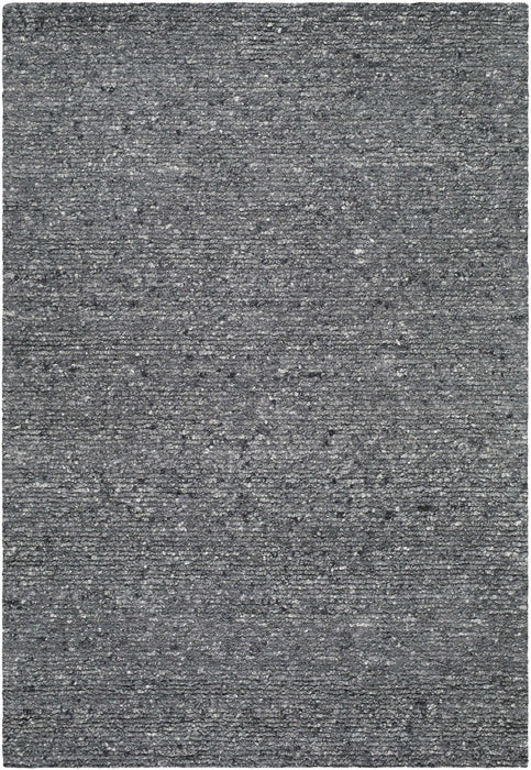 Winta Black Wool Area Rug