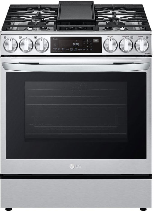 LG 30 " Natural Gas, All Gas Slide-In Range in Stainless Steel, LSGL6335F LG
