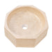 Light Beige Travertine Octagon Natural Stone Vessel Sink Polished D16 H5 SKU-EGELBTOP166 iproduct shot angle view