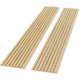 Luxury Oak | Grey Felt | Acoustic Solid Wood Wall Panels ( 2 Panels Per Box）