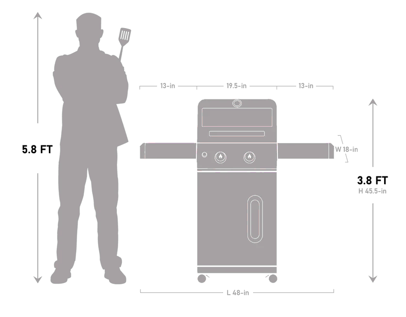 Mesa 200S | Foldable Stainless Gas Grill