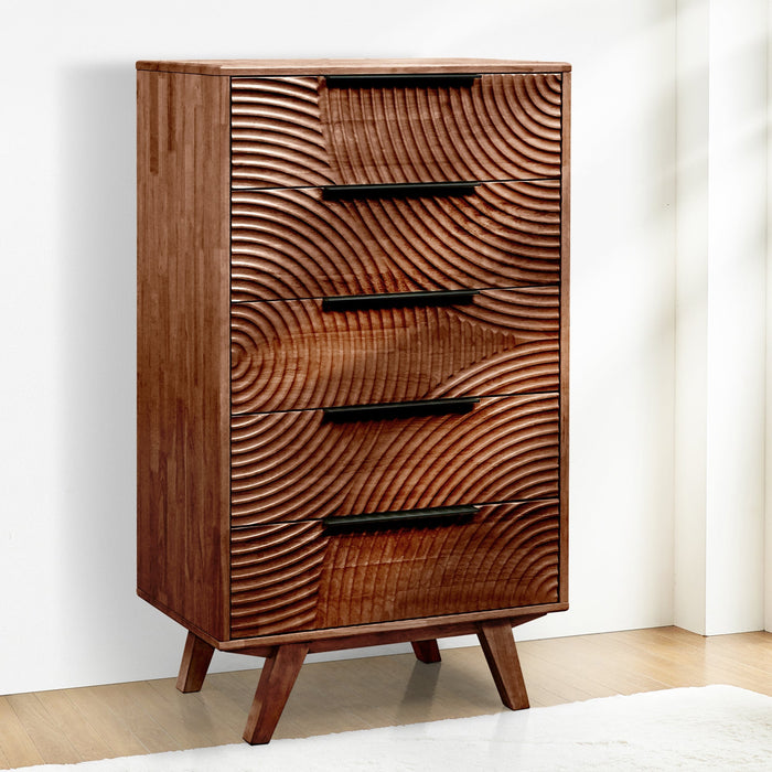 Acacia Harmony Dresser with 5 Drawers