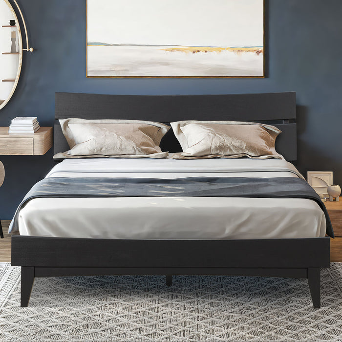 Acacia Aurora Deluxe Wood Platform Bed Frame