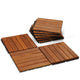 Solid Wood Deck Tiles 6 Slat Set 9