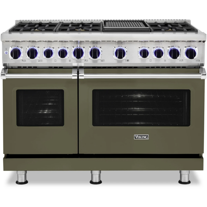 Viking® 7 Series 48" Stainless Steel Pro Style Dual Fuel Range VDR74826GSS