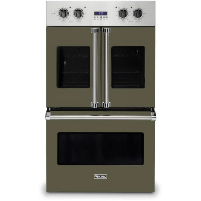 Viking® Professional 7 Series 30" Stainless Steel Electric Built In Double French Door Oven VDOF7301SS