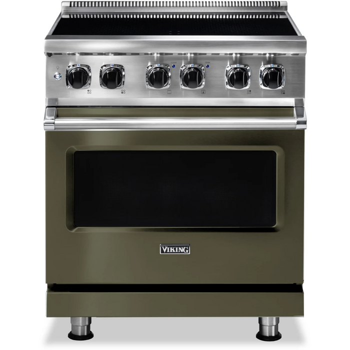 Viking® 5 Series 30" Stainless Steel Pro Style Induction Range VIR53024BSS