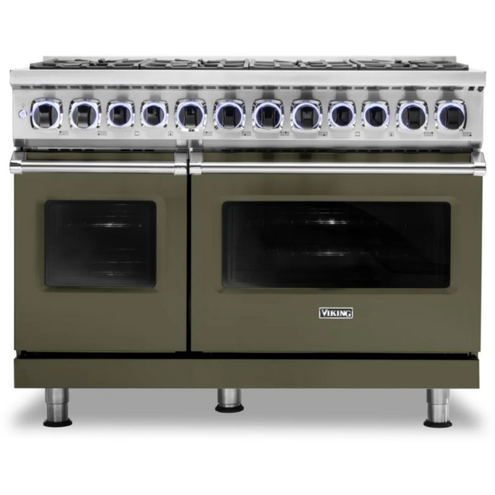 Viking® 7 Series 48" Stainless Steel Pro Style Dual Fuel Range VDR74828BSSLP