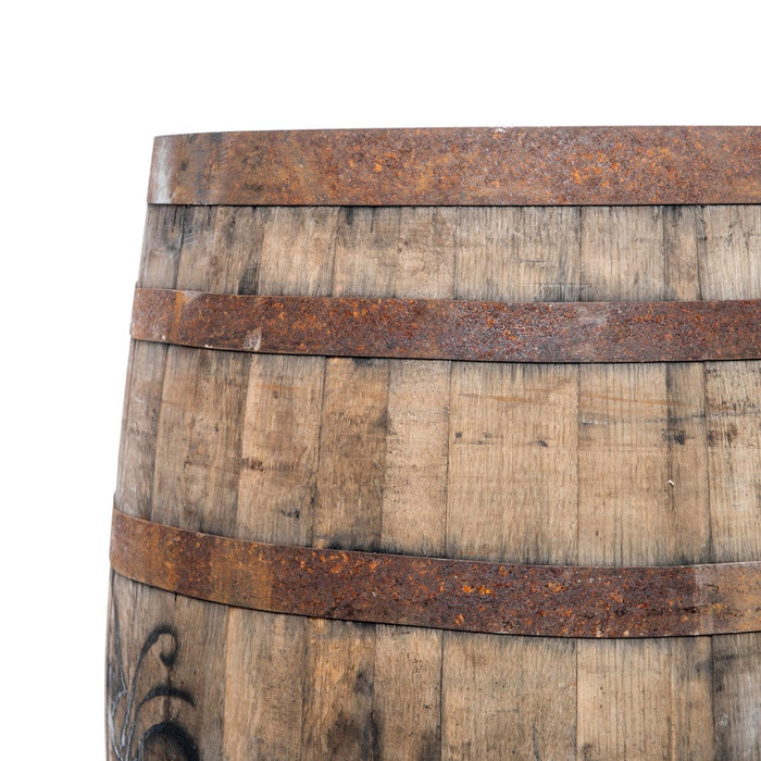 Set of 4 Grade B Whiskey Barrel Whole Authentic 53 Gallon