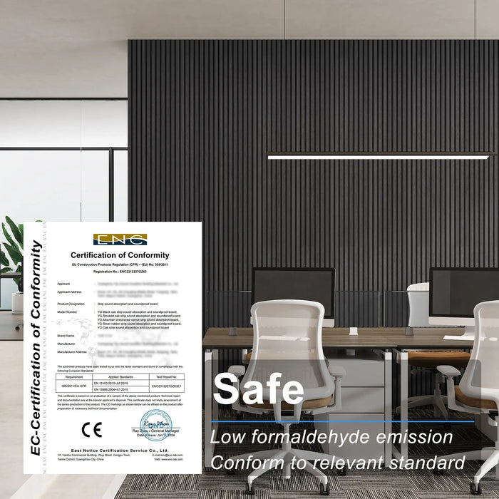 MDF Acoustic Slat Wood Wall Panels