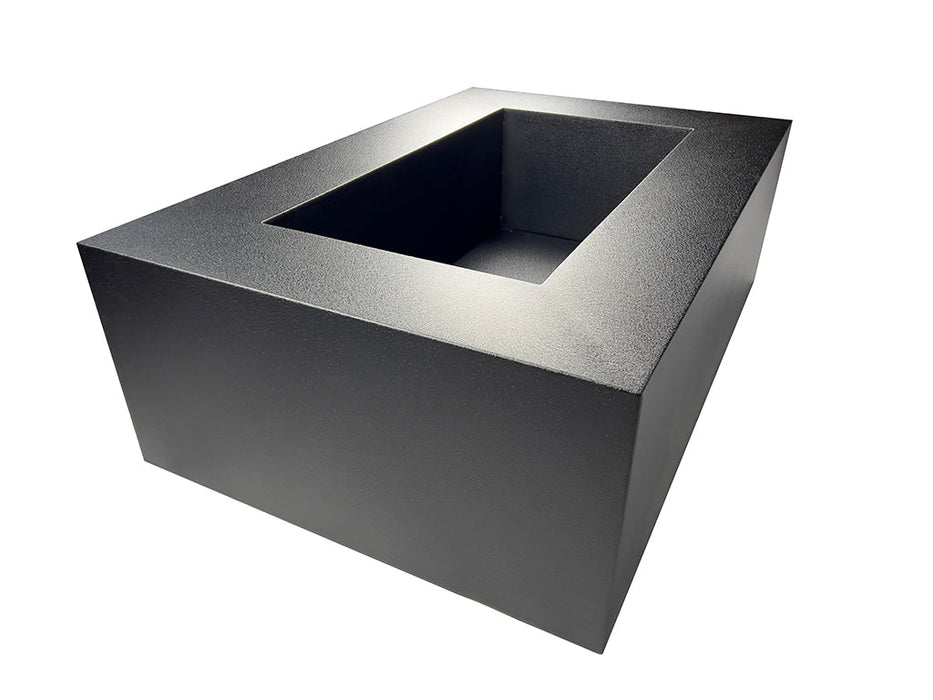 Rectangular Steel Fire Pit Table