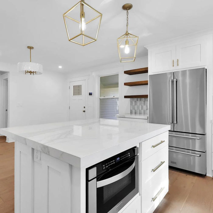 ZLINE Kitchen Package Refrigerator, Range , Range Hood , Microwave, Dishwasher 5KPR-RARH36-MWDWV