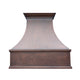 Classic Hammered Curved Copper Range Hood Customized