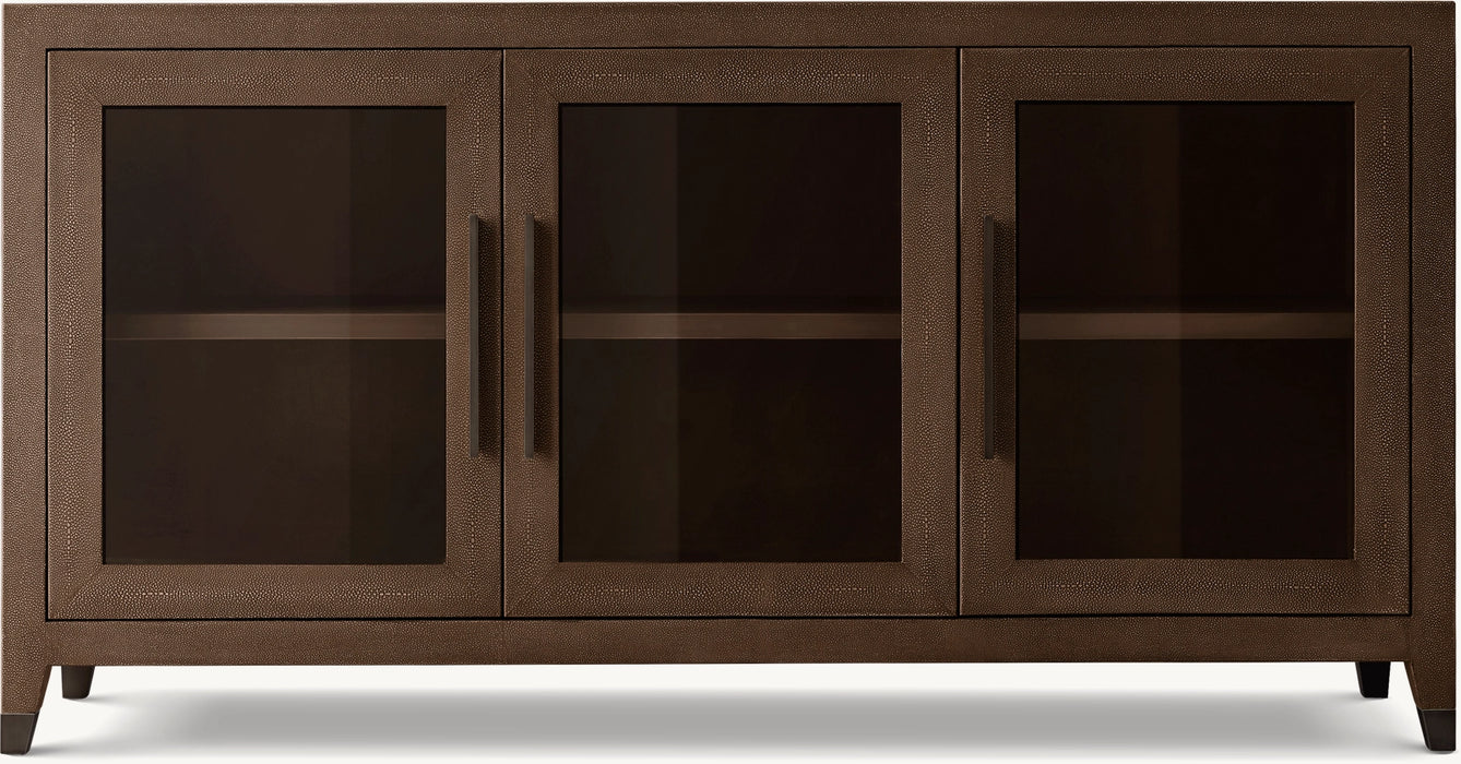 Graydon Shagreen Glass Triple-Door Sideboard