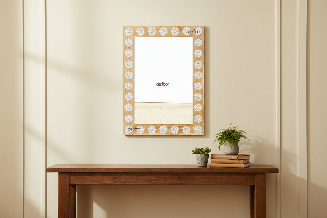 Modern Farmhouse Inlay Blossom Mirror