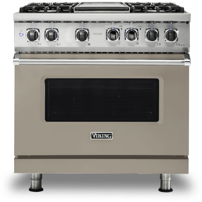 Viking® Professional 5 Series 36" Pro Style Dual Fuel  Range VDR5364GSSLP