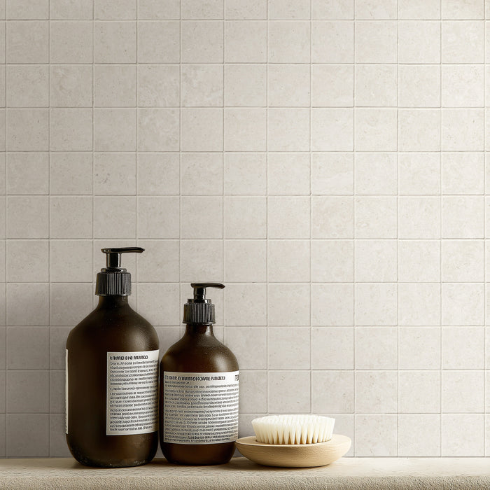 Girona Marfil 12"x12" Lappato 3D Porcelain Mosaic Floor And Wall Tile - MSI Collection