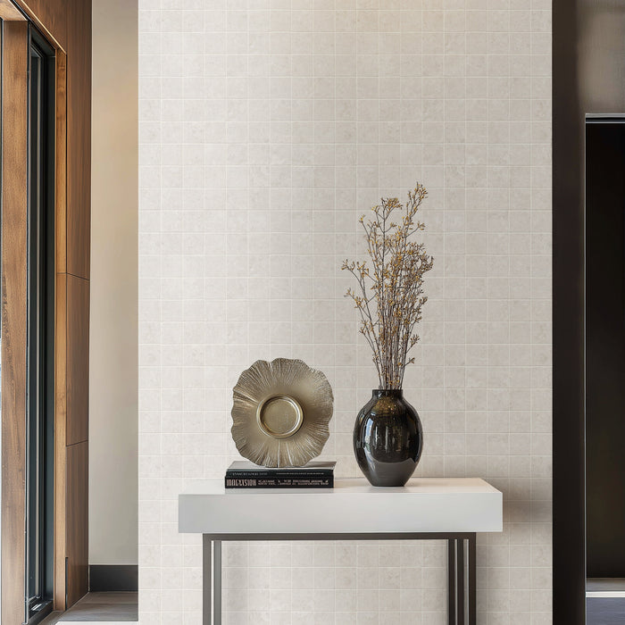 Girona Perla 12"x12" Lappato 3D Porcelain Mosaic Floor And Wall Tile - MSI Collection