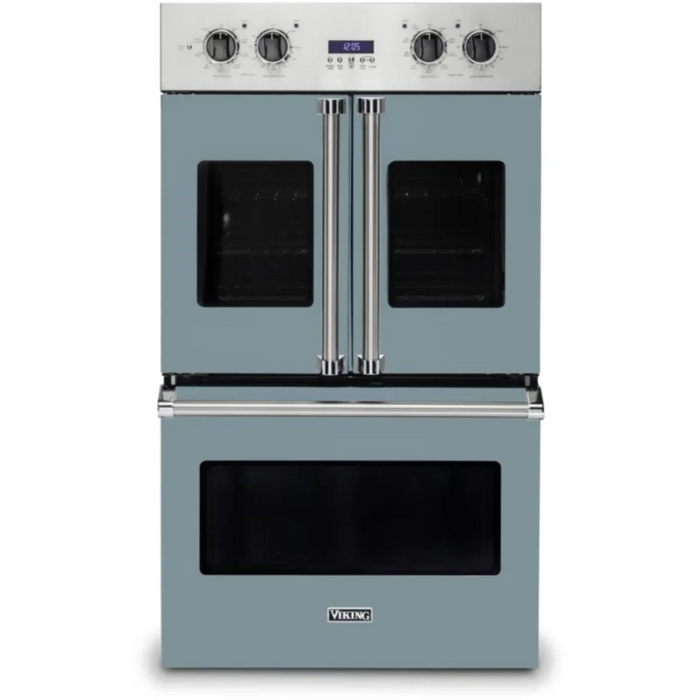 Viking® Professional 7 Series 30" Stainless Steel Electric Built In Double French Door Oven VDOF7301SS
