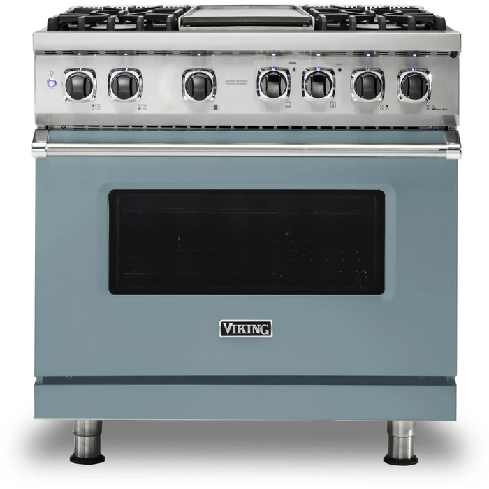 Viking® Professional 5 Series 36" Pro Style Dual Fuel  Range VDR5364GSSLP