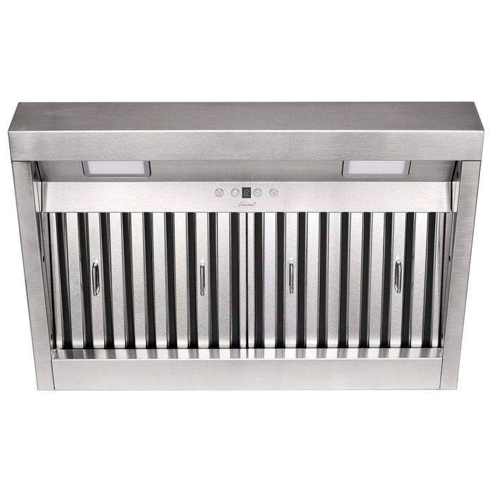 30 Inch Range Hood Insert, Ultra Quiet Stainless Steel 6" Ducted Insert/Built-in Kitchen Vent Hood with 600 CFM Powerful Suction, Dimmable LED Lights and Dishwasher Safe Filters, 3-Speed