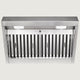 Nauxus 30 Inch Range Hood Insert with 600 CFM Powerful Suction, Ultra Quiet Ducted Stainless Steel Kitchen Stove Vent Hood with Dimmable LED Lights, Timer, 4-Speed Touch Control, NX-19IL-30