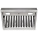 30" Range Hood Insert, Ultra Quiet Stainless Steel 6" Ducted with 600 CFM Powerful Suction — NX-19IL-30-Warm White