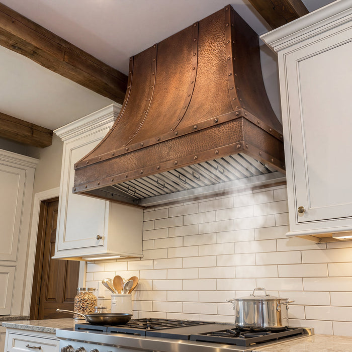 Nauxus 36 Inch Range Hood Insert with 600 CFM Powerful Suction, Ultra Quiet Ducted Stainless Steel Kitchen Stove Vent Hood with Dimmable LED Lights, Timer, 4-Speed Touch Control , NX-19IL-36