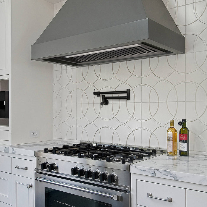 Nauxus 30" Range Hood Insert, 600 CFM Built-in Stainless Steel Kitchen Hood with LED Lights , NX-HOOD-30
