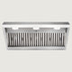 Nauxus 42 Inch Range Hood Insert with 1200 CFM Powerful Suction, Ultra Quiet Ducted Stainless Steel Kitchen Stove Vent Hood with Dimmable LED Lights, Timer, 4-Speed Touch Control , NX-19IL-42
