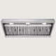 Nauxus 48 Inch Range Hood Insert with 1200 CFM Powerful Suction, Ultra Quiet Ducted Stainless Steel Kitchen Stove Vent Hood with Dimmable LED Lights, Timer, 4-Speed Touch Control , NX-19IL-48