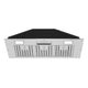 36" Range Hood Insert, 600 CFM Built-in Stainless Steel Kitchen Hood with LED Lights — NX-HOOD-36-COOL