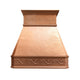 Natural Curved Custom Copper Kitchen Hood
