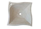 Travertine Vessel Sink - Handcrafted Turkish Modern 17.7 Square
